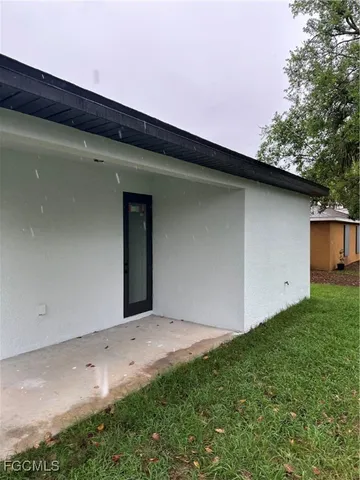 a backyard of a house