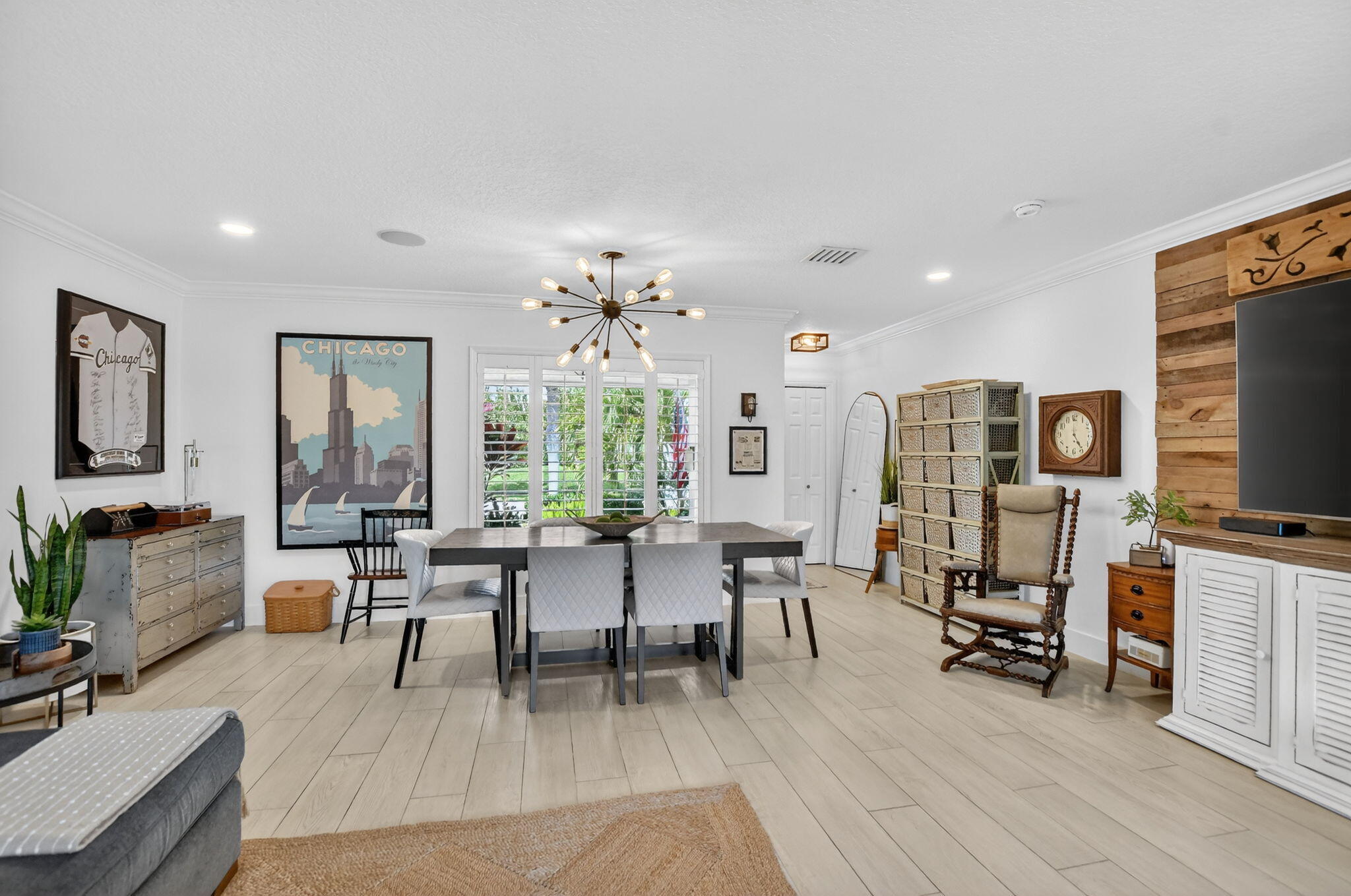 1388 Walnut Terrace Boca Raton, FL 33486 - Photo 13 of 74 a living room with furniture and a flat screen tv