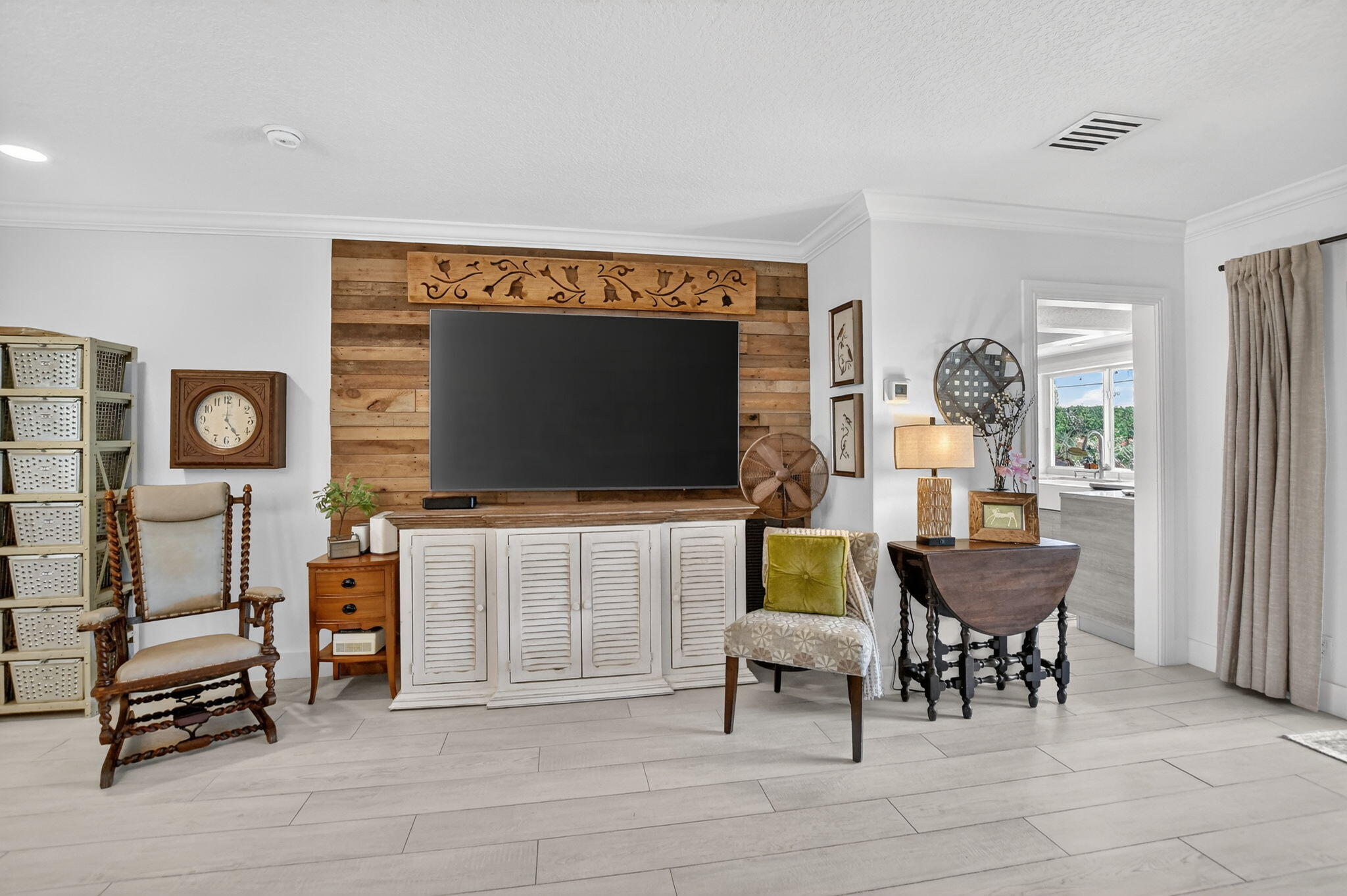 1388 Walnut Terrace Boca Raton, FL 33486 - Photo 14 of 74 a living room with furniture and a flat screen tv