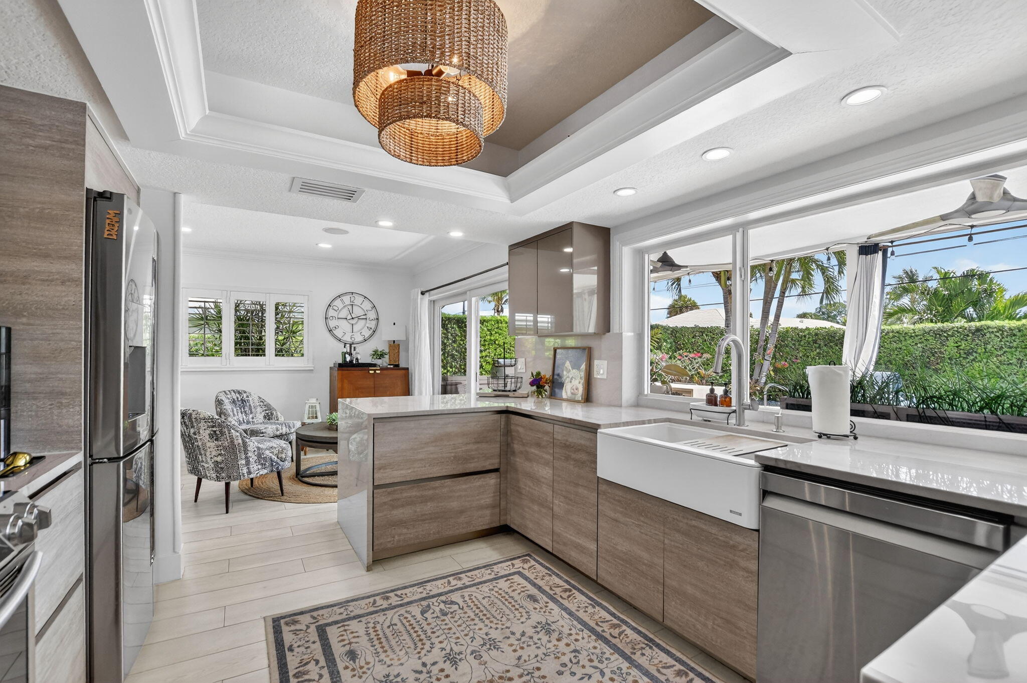 1388 Walnut Terrace Boca Raton, FL 33486 - Photo 15 of 74 a large white kitchen with a large window