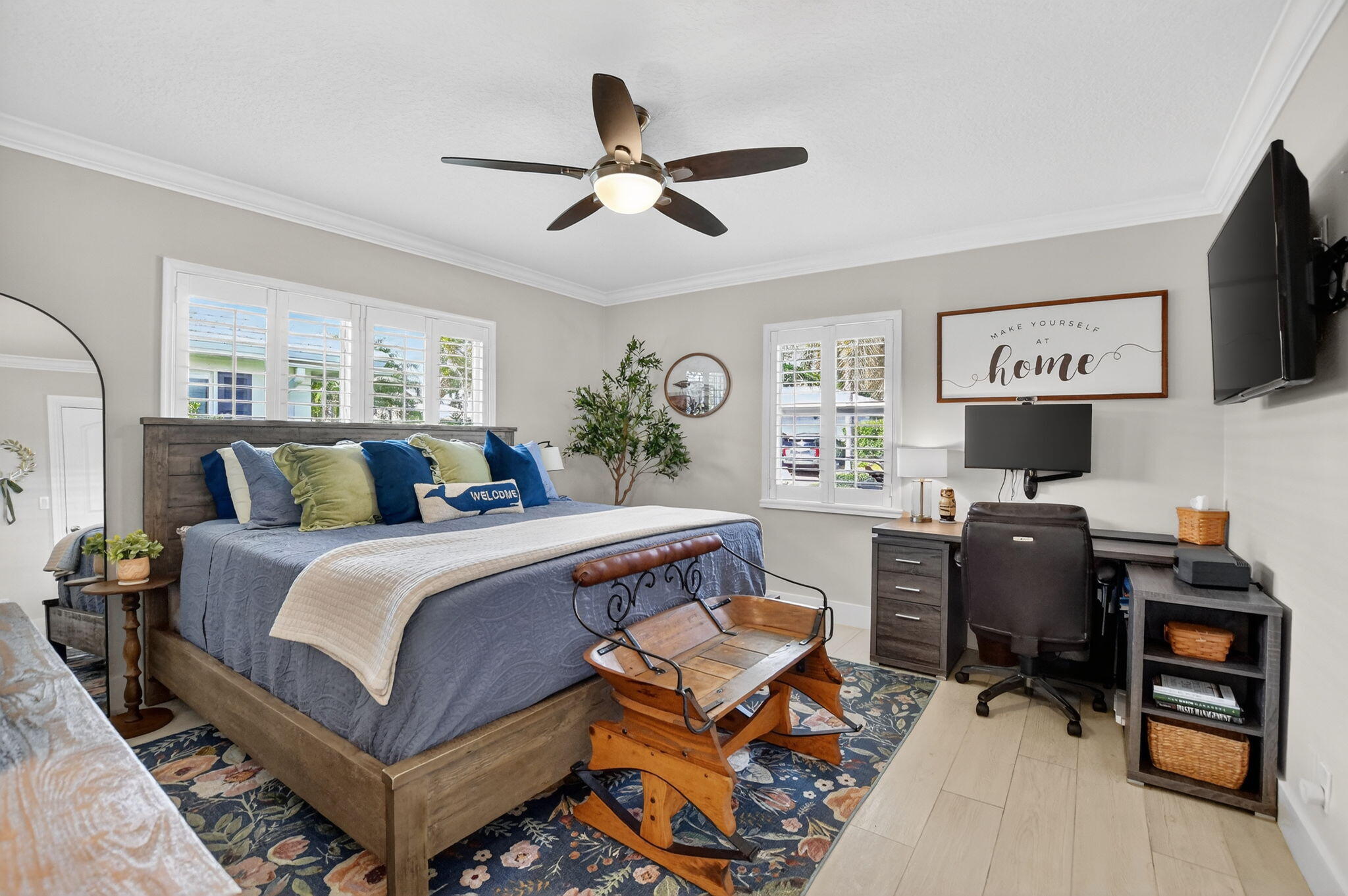 1388 Walnut Terrace Boca Raton, FL 33486 - Photo 36 of 74 a bedroom with a bed and a desk