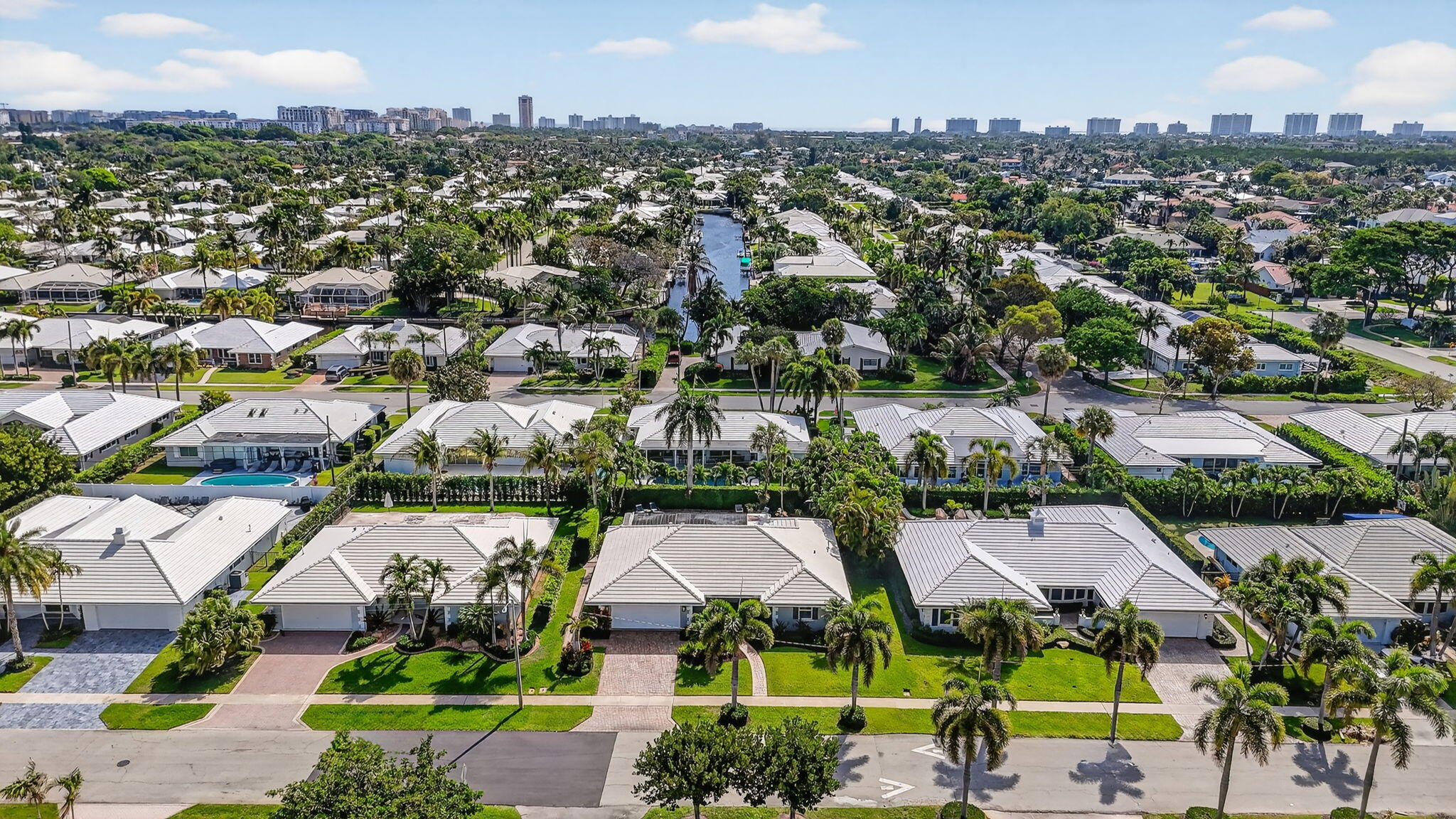 1388 Walnut Terrace Boca Raton, FL 33486 - Photo 61 of 74 an aerial view of residential house with outdoor space and ocean view