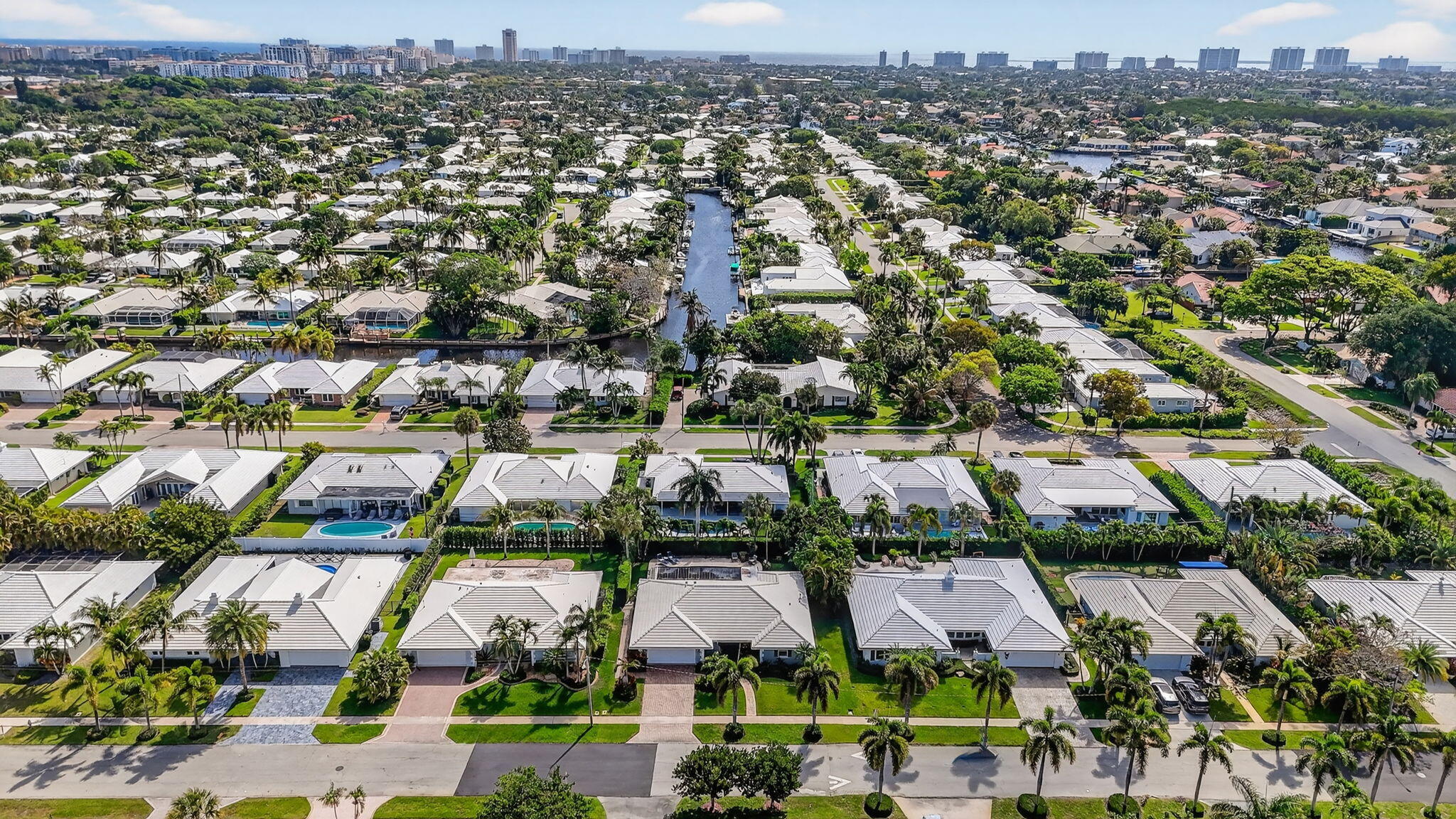 1388 Walnut Terrace Boca Raton, FL 33486 - Photo 62 of 74 an aerial view of residential houses with city view