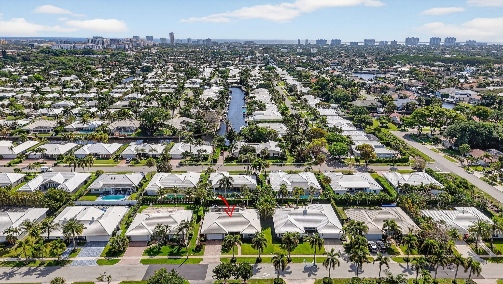 1388 Walnut Terrace Boca Raton, FL 33486 - Photo 67 of 74 an aerial view of residential houses with outdoor space