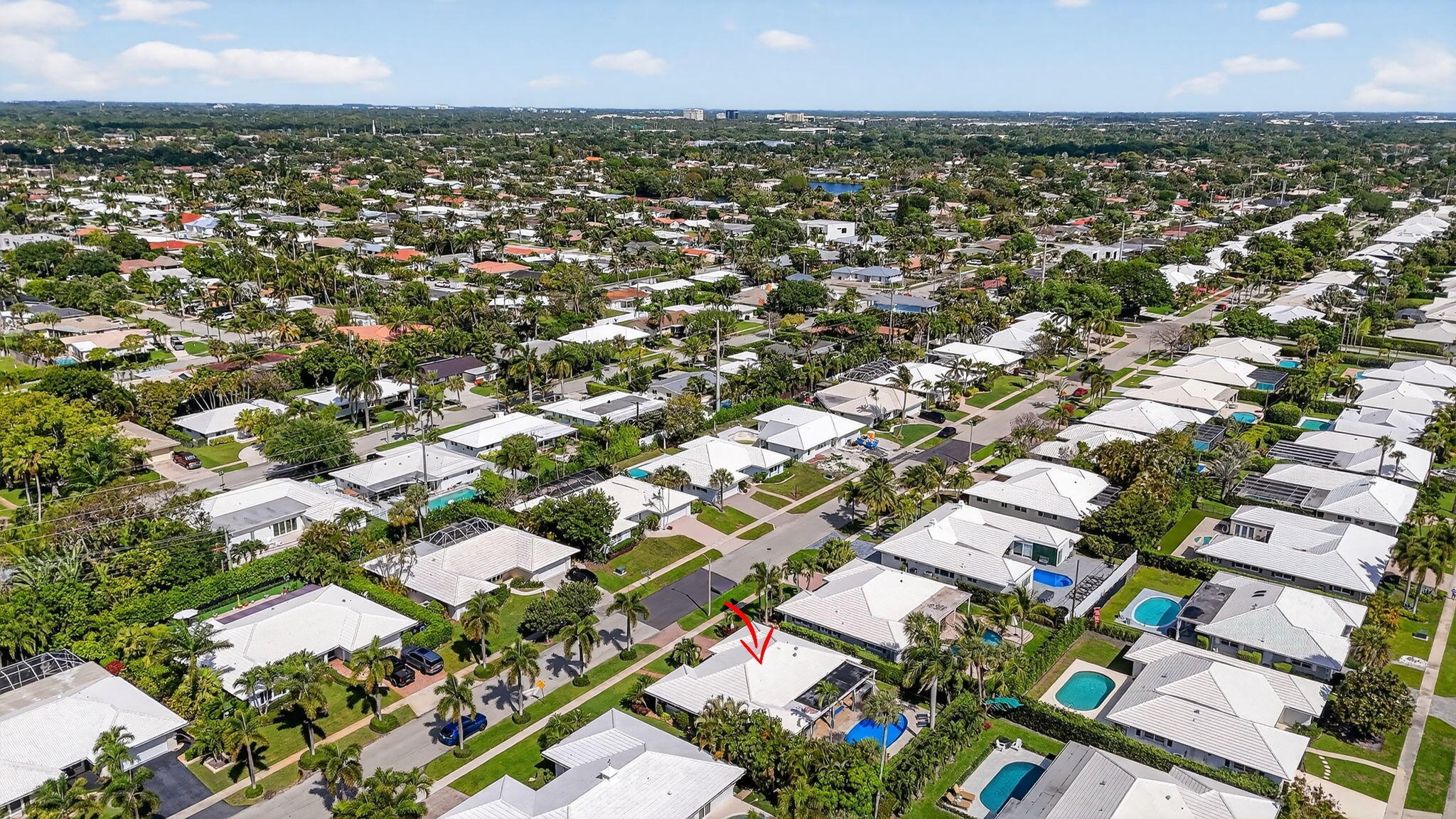 1388 Walnut Terrace Boca Raton, FL 33486 - Photo 69 of 74 an aerial view of residential houses with outdoor space