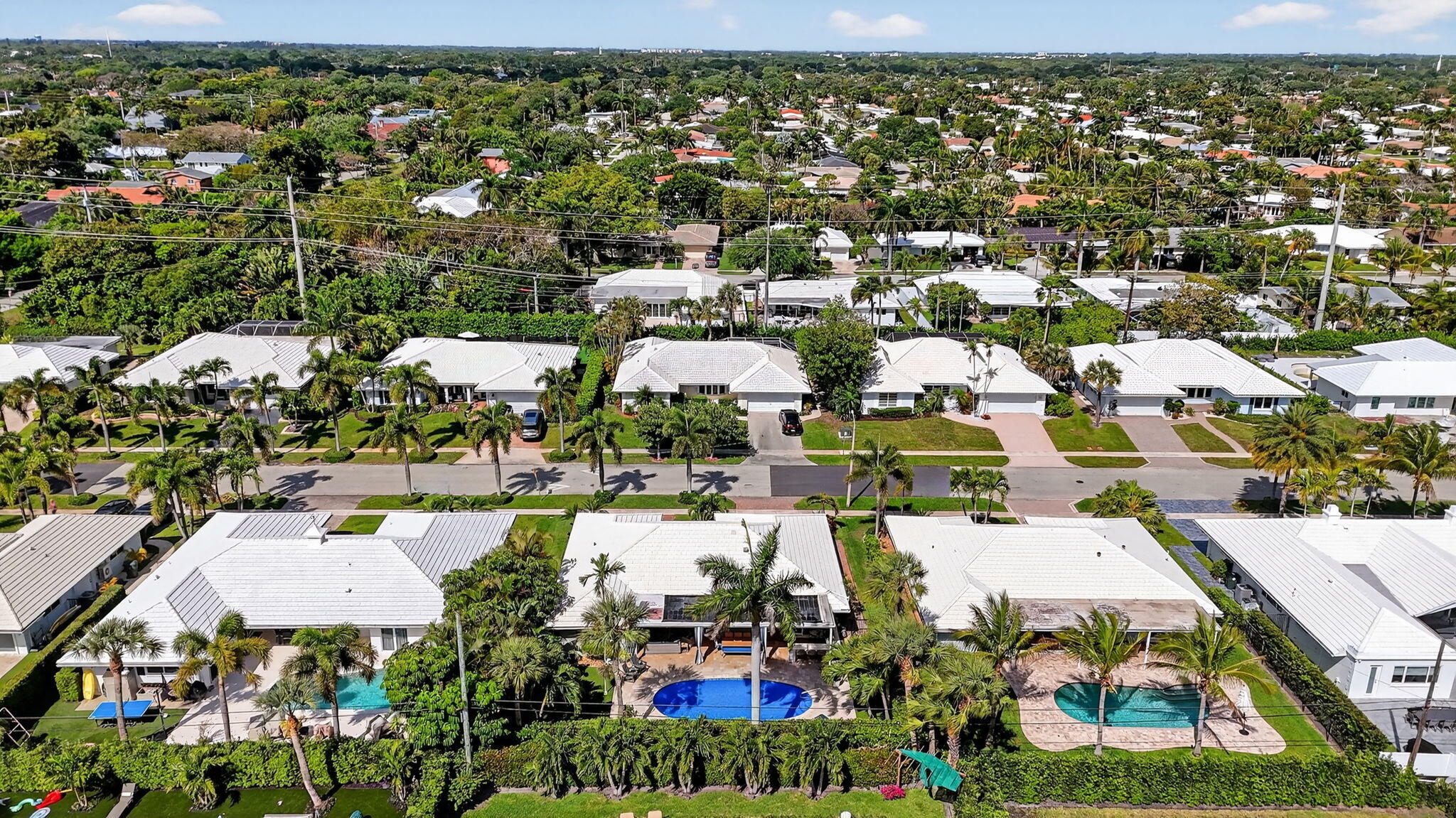 1388 Walnut Terrace Boca Raton, FL 33486 - Photo 72 of 74 an aerial view of residential houses with outdoor space
