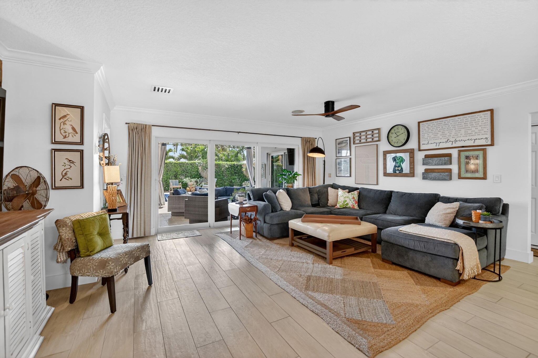 1388 Walnut Terrace Boca Raton, FL 33486 - Photo 10 of 74 a living room with furniture and wooden floor