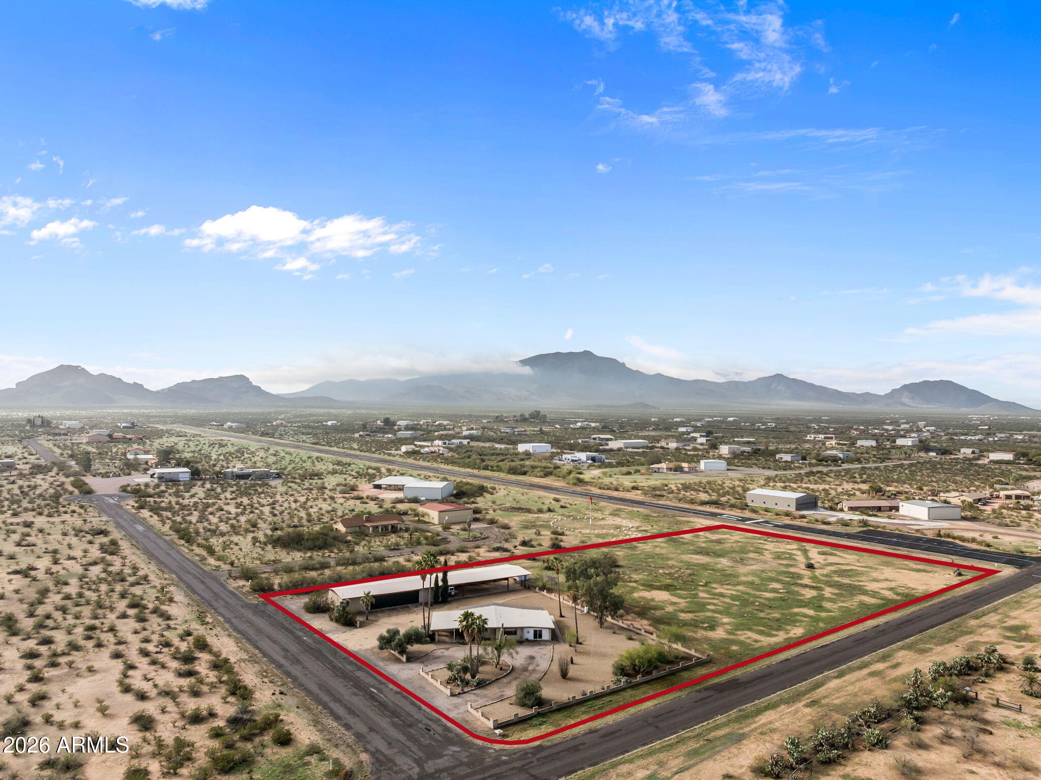 50907 West Iver Road Aguila, AZ 85320 - Photo 2 of 46 a view of a terrace with a mountain