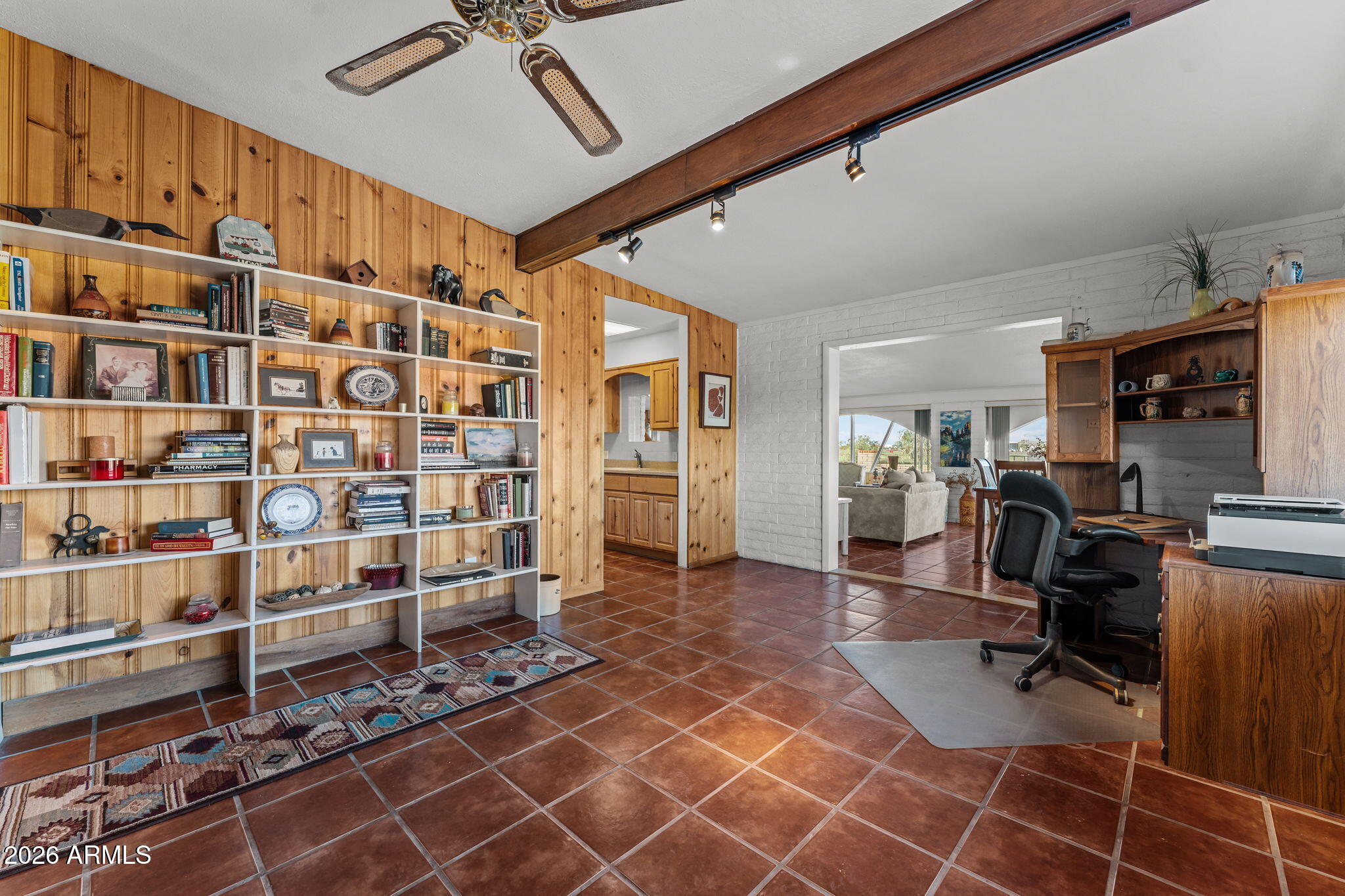 50907 West Iver Road Aguila, AZ 85320 - Photo 6 of 46 a view of workspace with wooden floor and windows