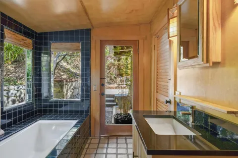 a view of ocean with a beach