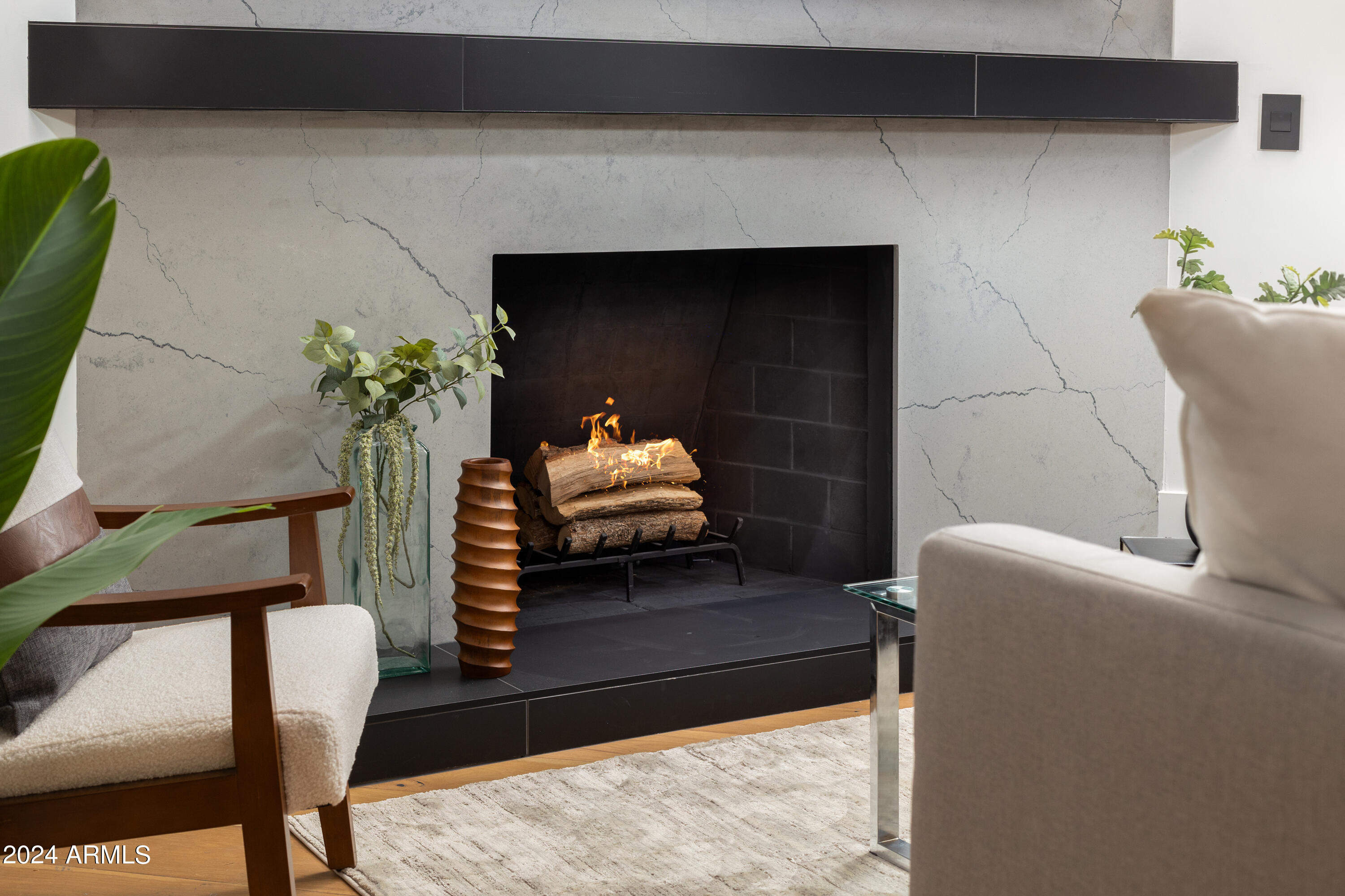 3045 North Marigold Drive Phoenix, AZ 85018 - Photo 14 of 65 a living room with furniture and a potted plant