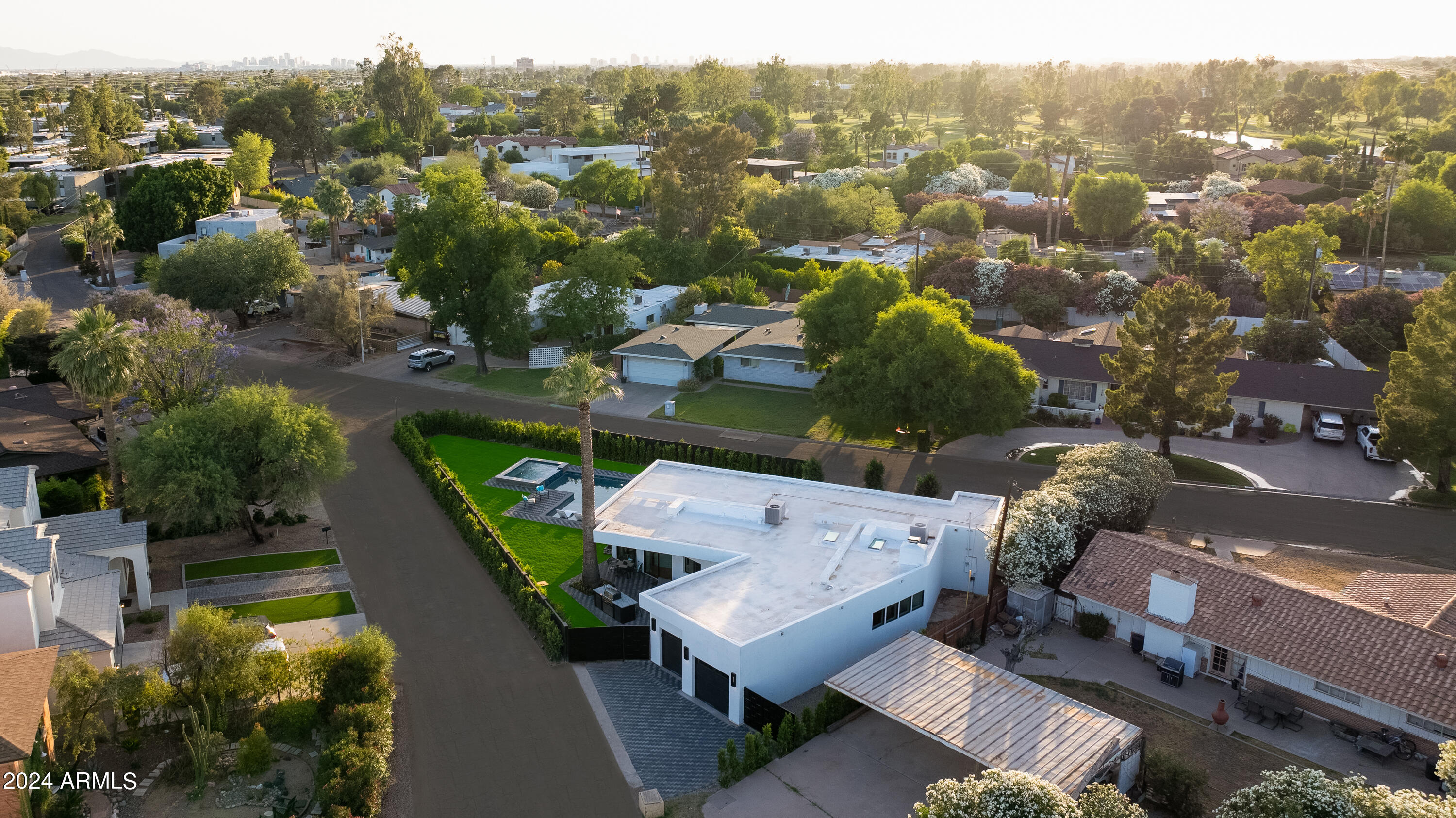 3045 North Marigold Drive Phoenix, AZ 85018 - Photo 61 of 65 an aerial view of a house with a garden