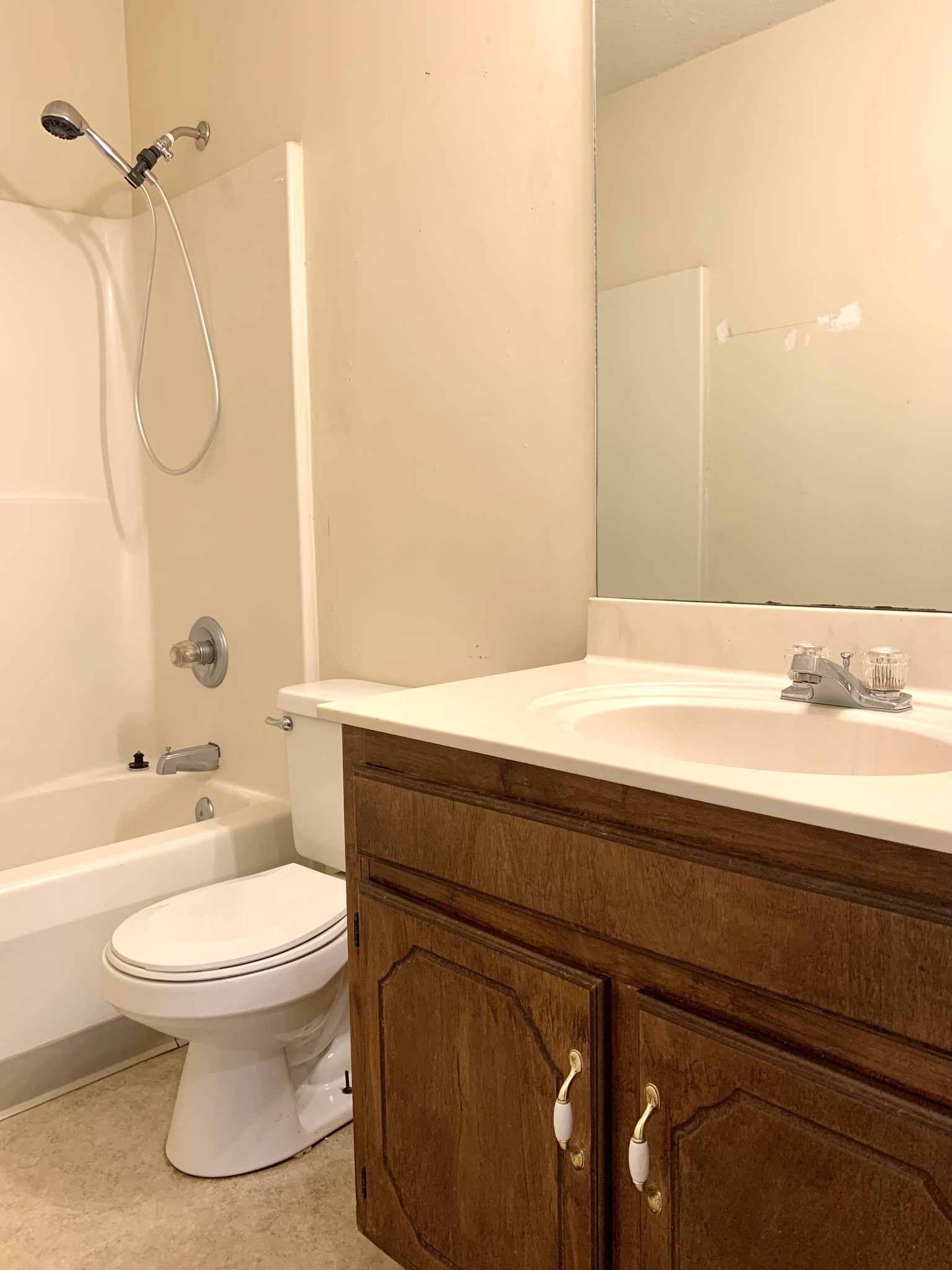 1113 Keith Avenue Oak Grove, KY 42262 - Photo 12 of 19 a bathroom with a granite countertop bathtub sink vanity mirror and toilet