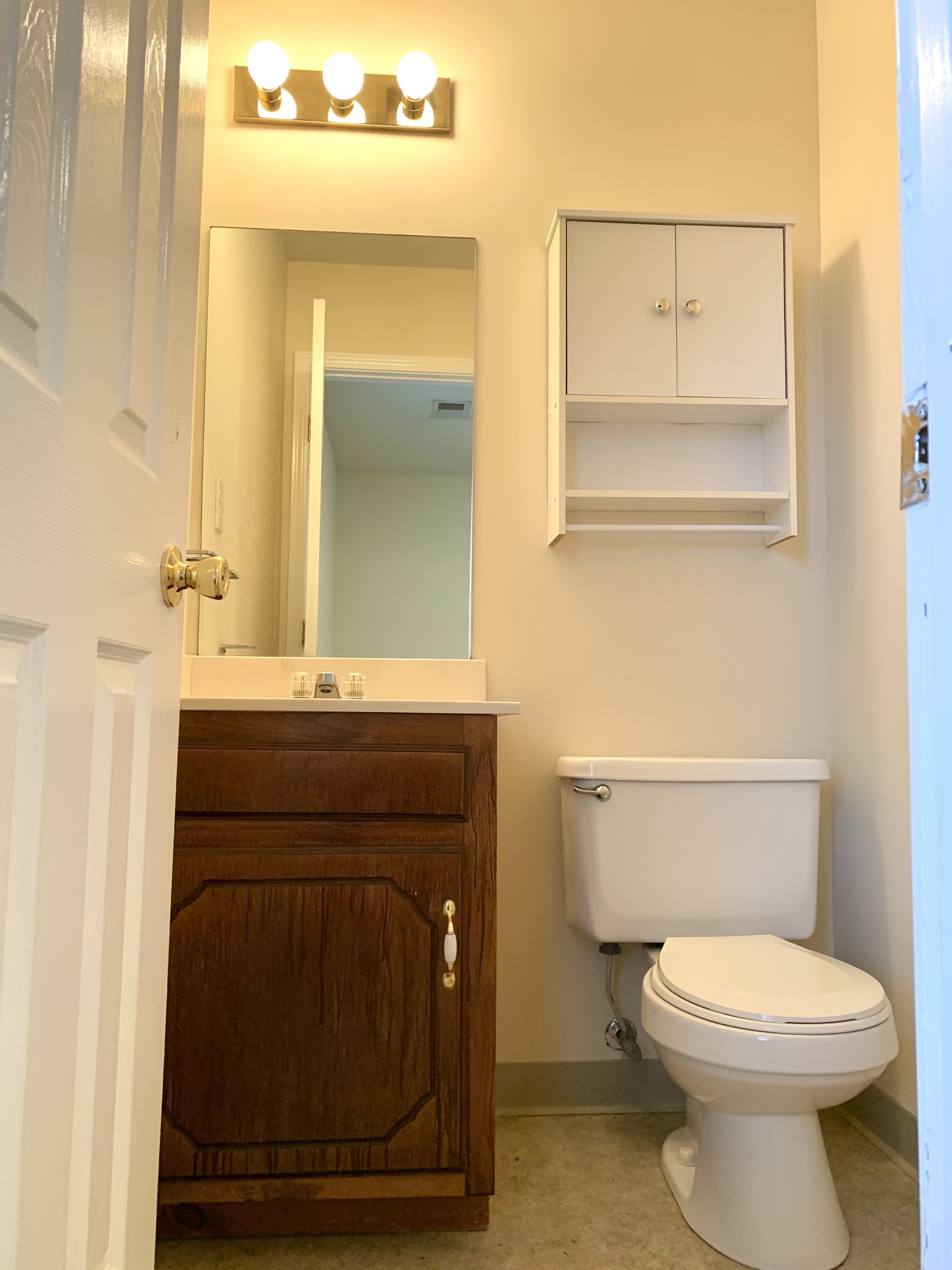 1113 Keith Avenue Oak Grove, KY 42262 - Photo 16 of 19 a bathroom with a toilet a sink and mirror