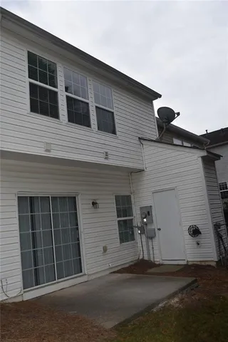 a front view of a house