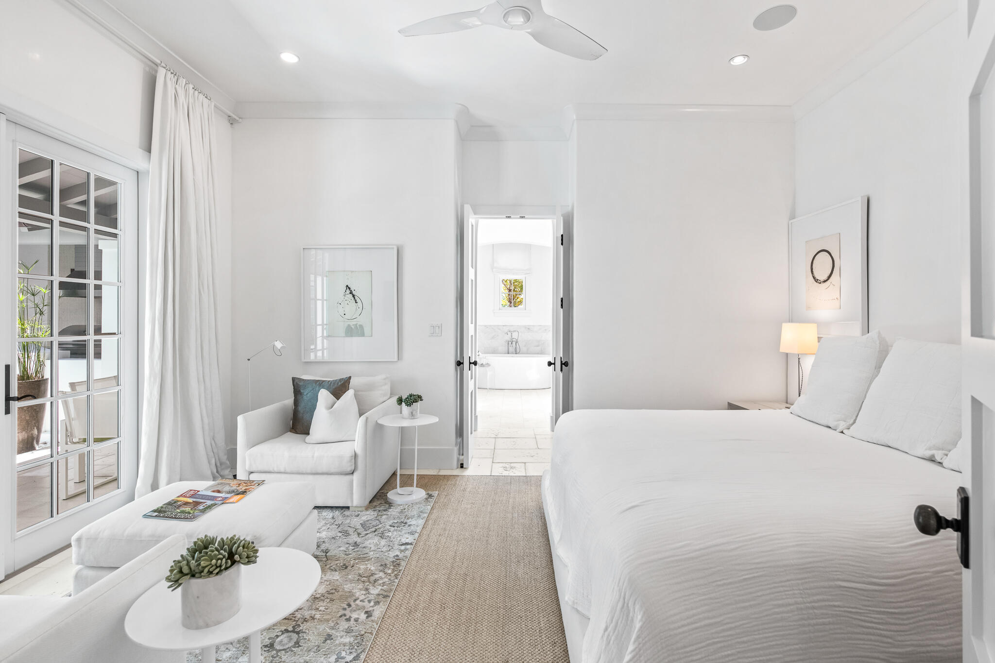 45 North Charles St Inlet Beach Inlet Beach, FL 32461 - Photo 29 of 53 a bedroom with a bed and a couch