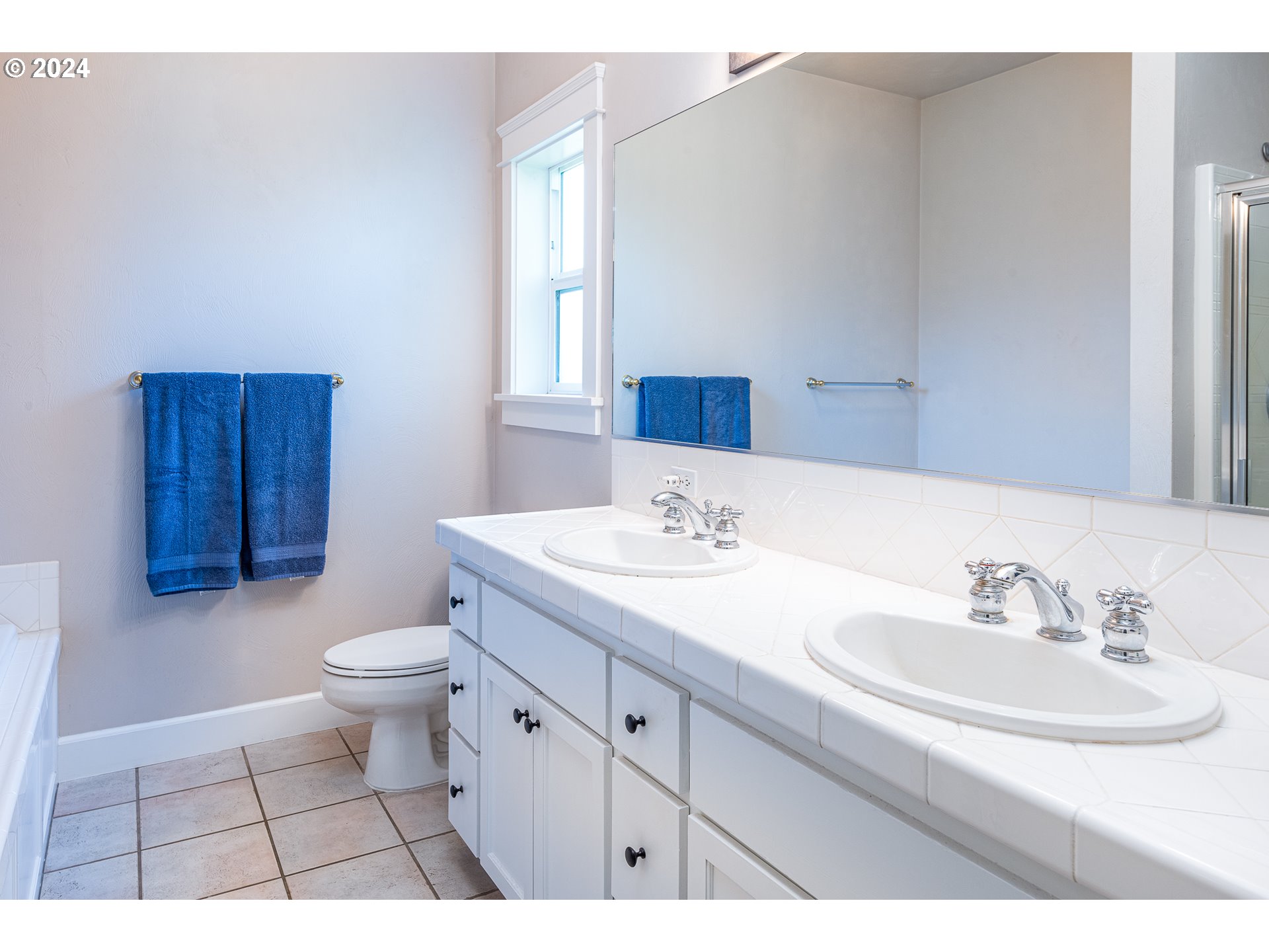 701 Blackstone Street Springfield, OR 97477 - Photo 17 of 40 a bathroom with a sink a toilet a mirror and vanity
