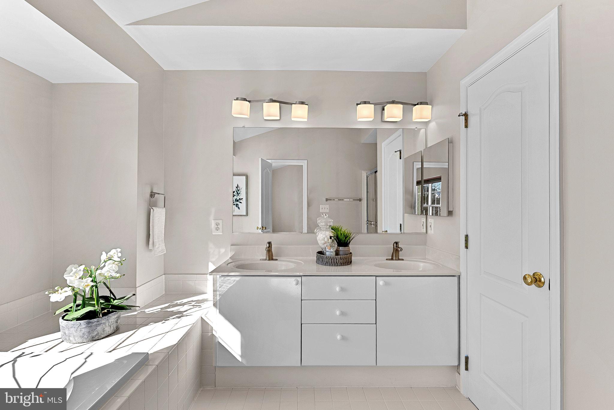 1733 Stuart Pointe Lane Herndon, VA 20194 - Photo 29 of 49 a bathroom with a sink a vanity and a mirror