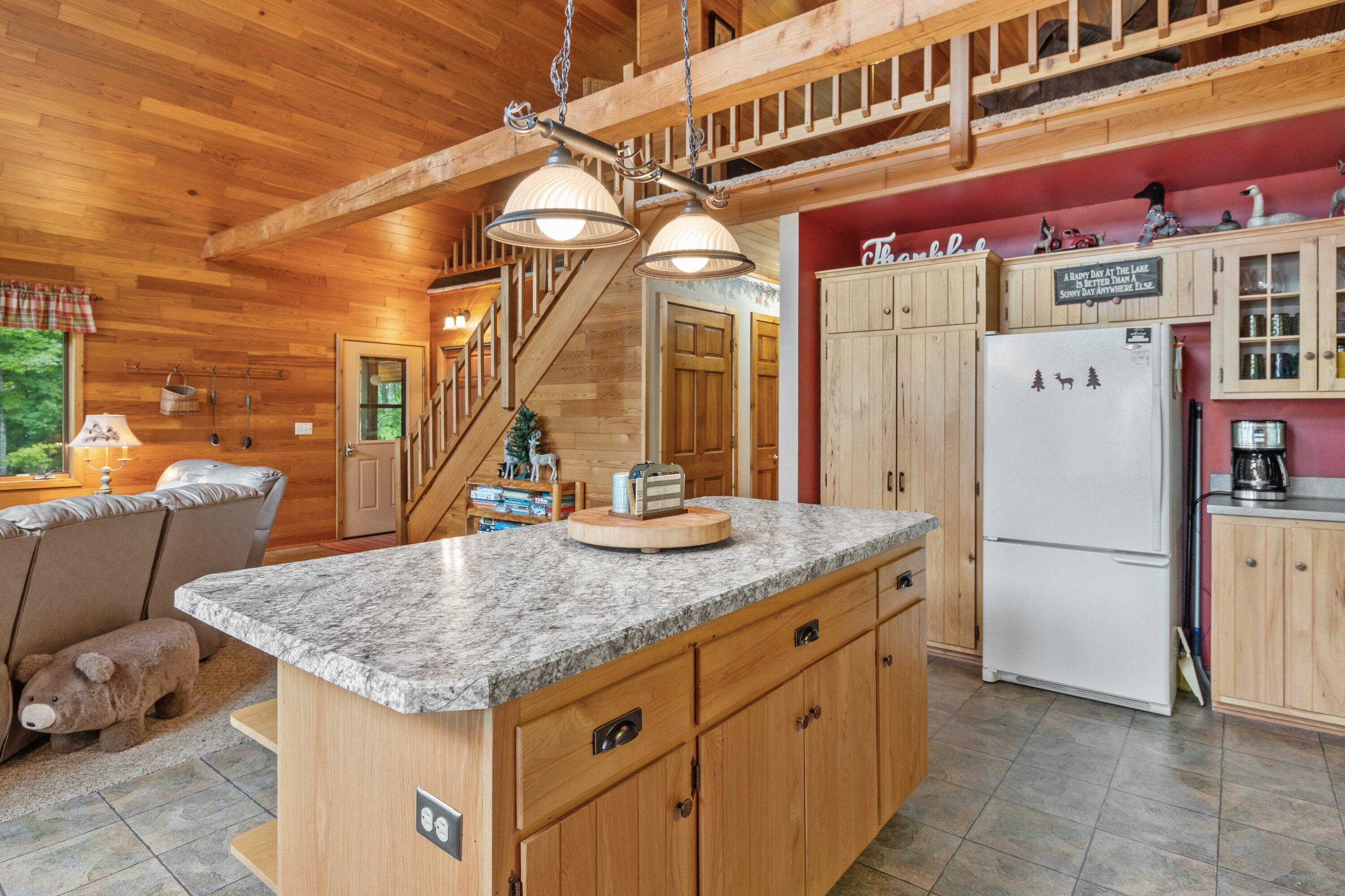 11098 East Halsey Lake Road Long Lake, WI 54542 - Photo 23 of 63 open kitchen w/ island