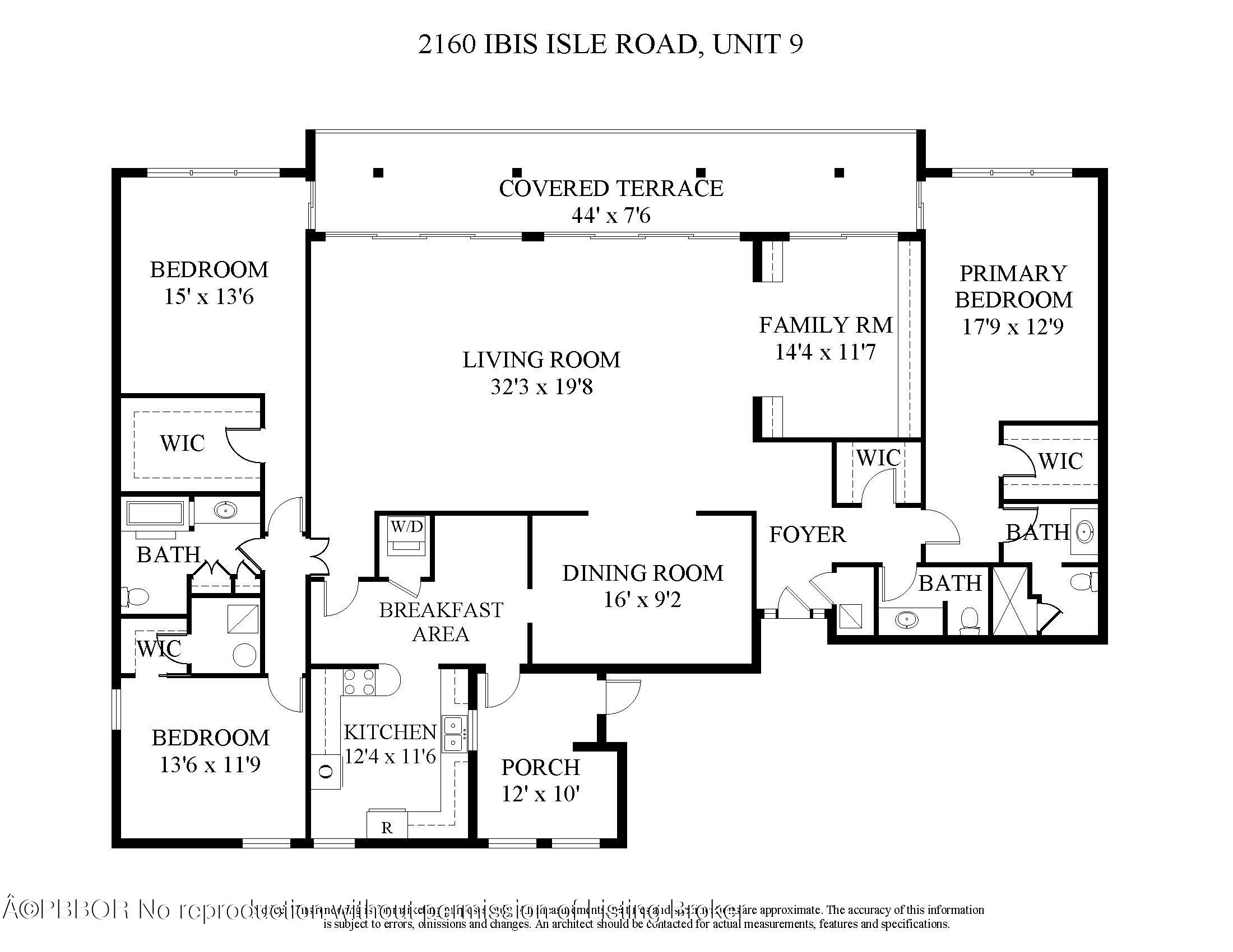 2160 Ibis Isle Road, Unit 9 Palm Beach, FL 33480 - Photo 44 of 44 floor plan