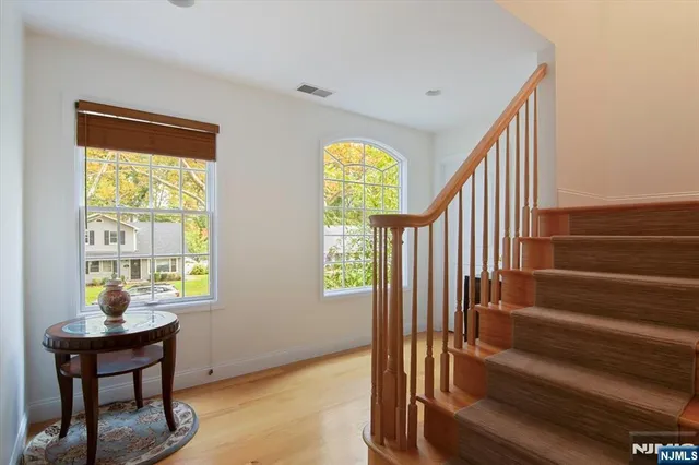 a view of a backyard of a house