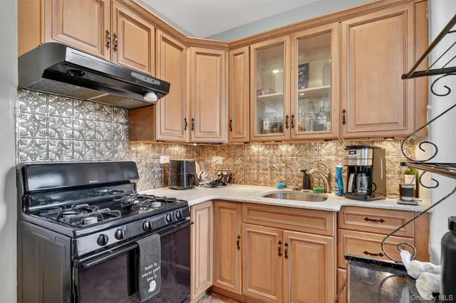 a kitchen with stainless steel appliances granite countertop a stove a sink dishwasher and cabinets with wooden floor