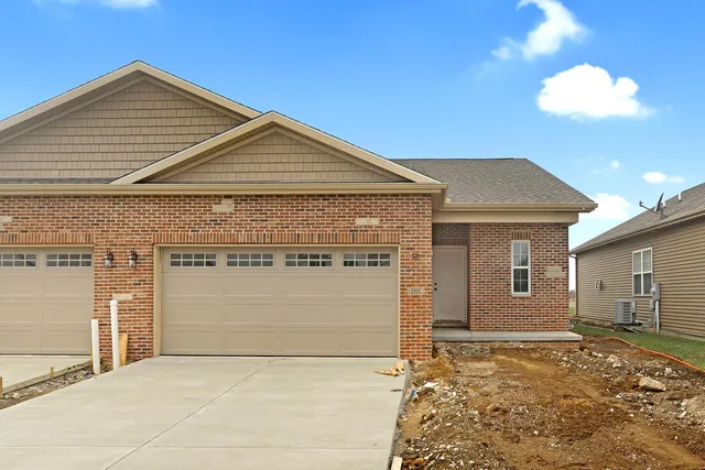 a front view of a house