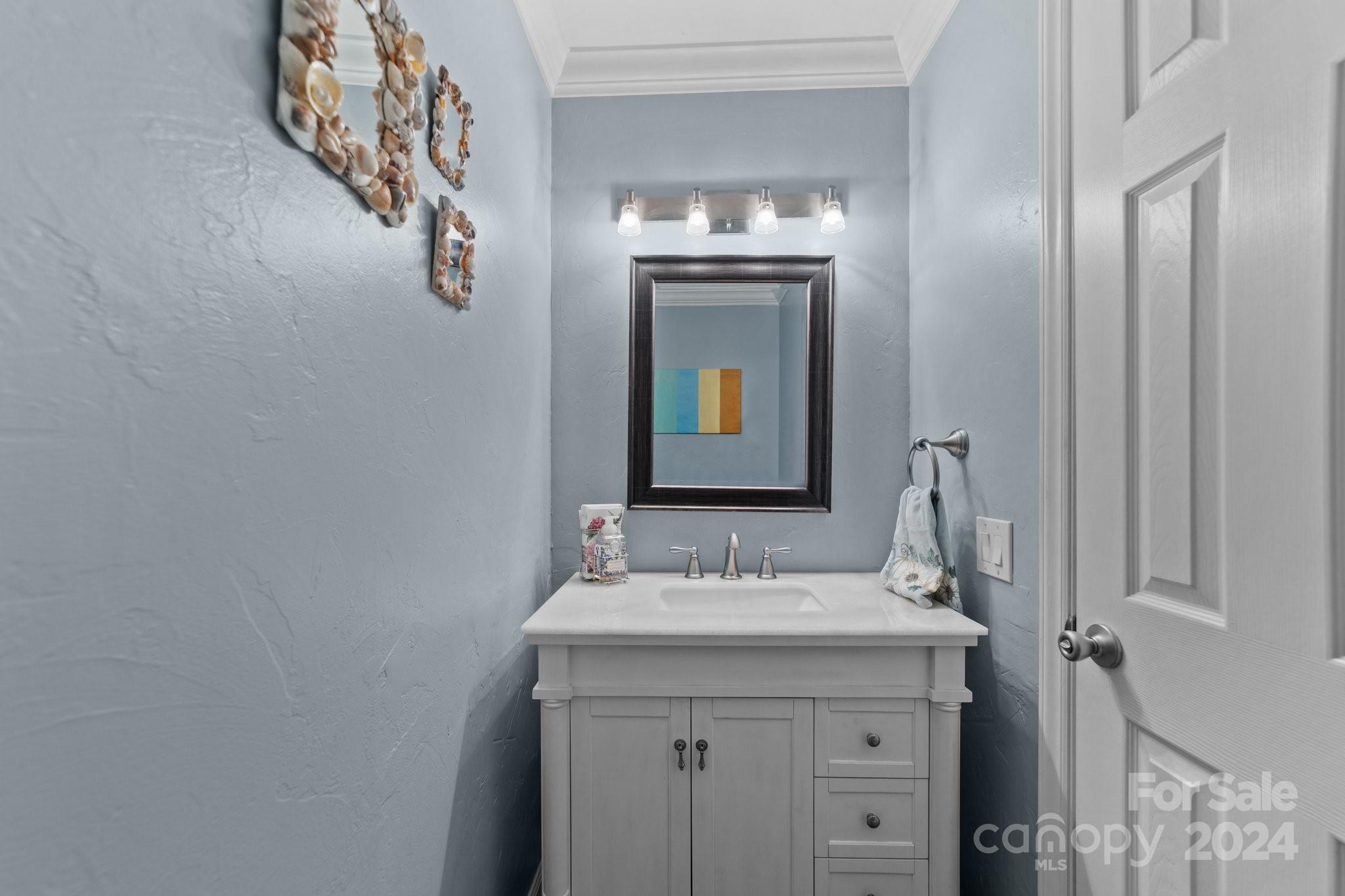 1060 Churchill Road Davidson, NC 28036 - Photo 27 of 41 a bathroom with a sink and a mirror