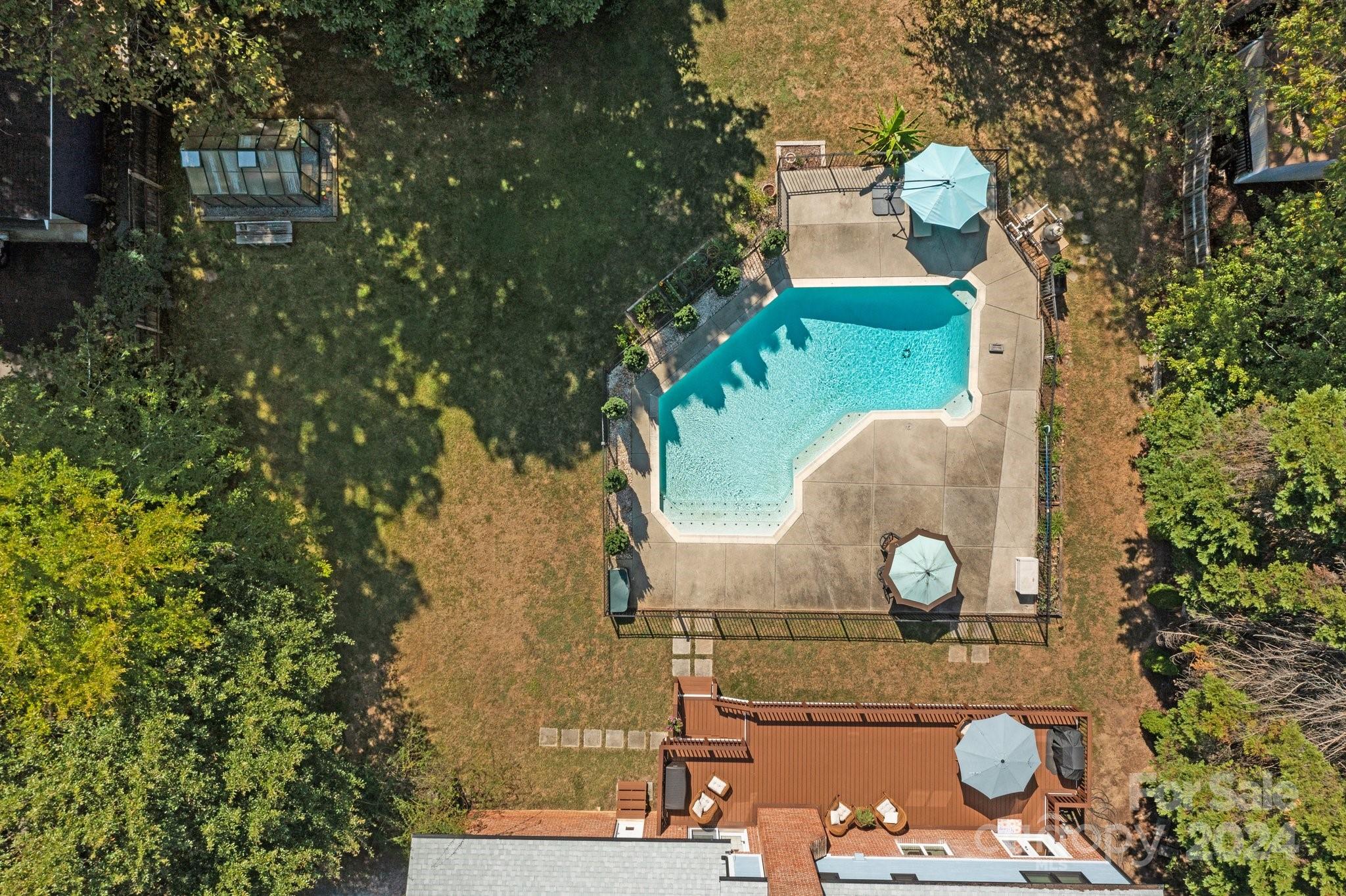 1060 Churchill Road Davidson, NC 28036 - Photo 39 of 41 a aerial view of a house with outdoor space and sitting space