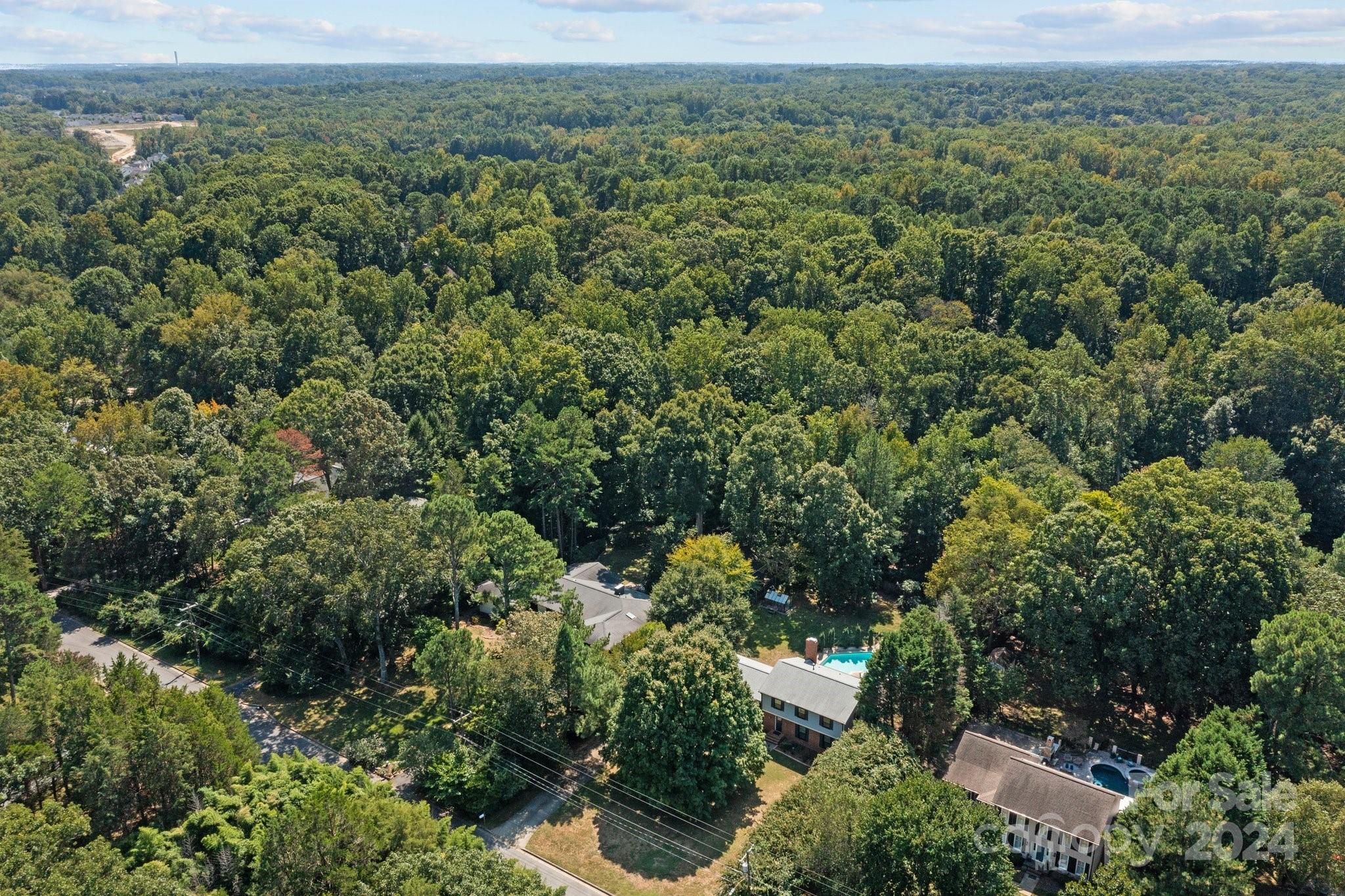 1060 Churchill Road Davidson, NC 28036 - Photo 40 of 41 an aerial view of residential house with outdoor space