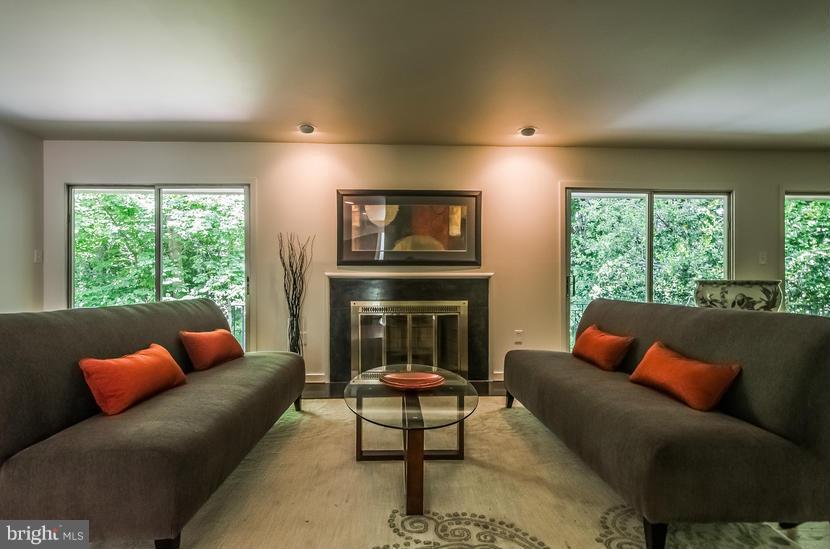 6252 Clearwood Road Bethesda, MD 20817 - Photo 3 of 30 LIVING ROOM WITH FIREPLACE