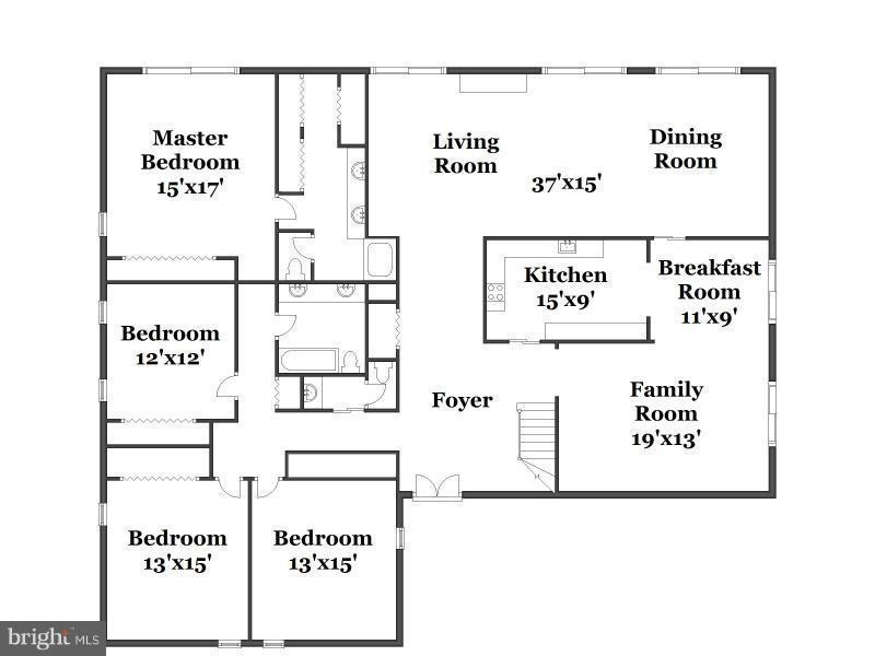 6252 Clearwood Road Bethesda, MD 20817 - Photo 29 of 30 UPPER LEVEL FLOORPLAN