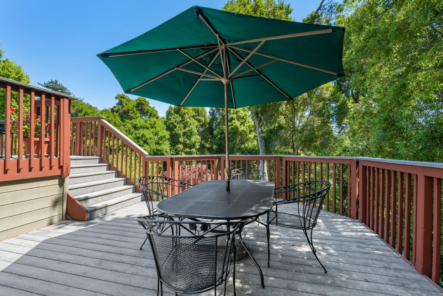 144 Victoria Lane Aptos, CA 95003 - Photo 26 of 36 a view of balcony with outdoor seating and wooden floor