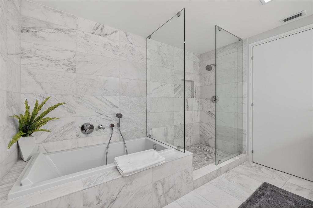 401 North Birch Road, Unit 1103 Fort Lauderdale, FL 33304 - Photo 27 of 45 a bathroom with a shower and a sink