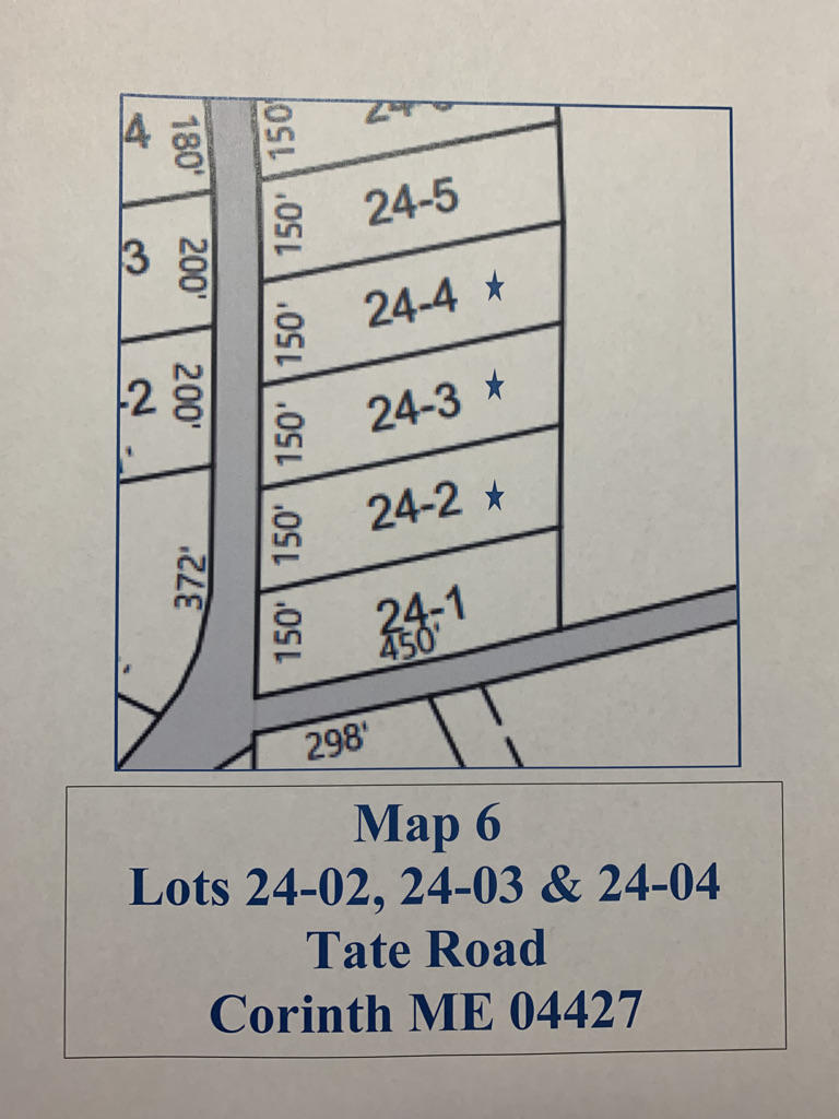 Lot 24-2-4 Lot 24-2-4 Tate Road Corinth, ME 04427 - Photo 5 of 5 Map