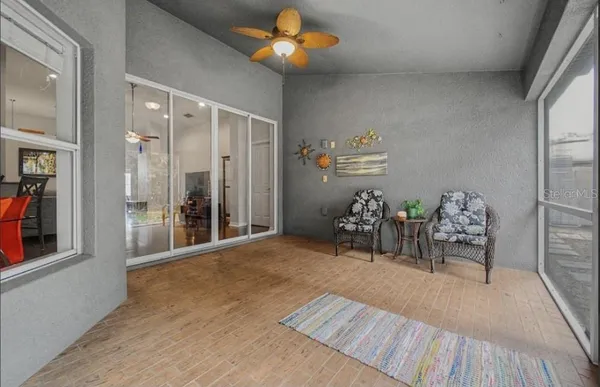 a view of a storage in a room