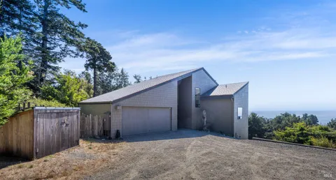 a view of backyard of house