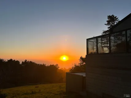 a view of sunset