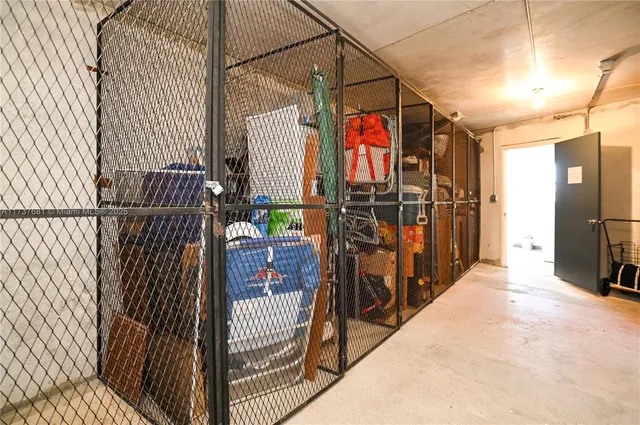 a view of a playground with basketball court