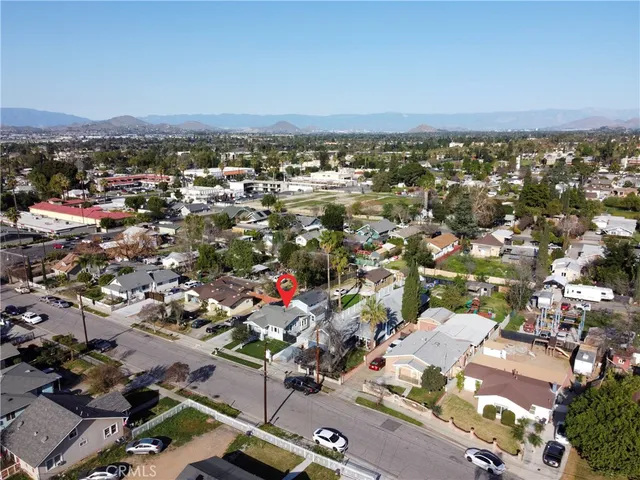 an aerial view of a city