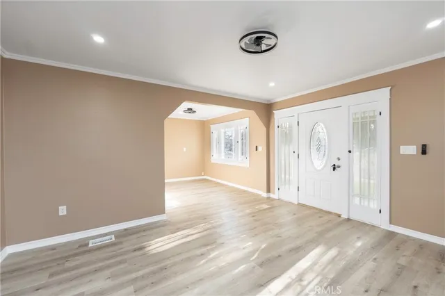 a view of an empty room