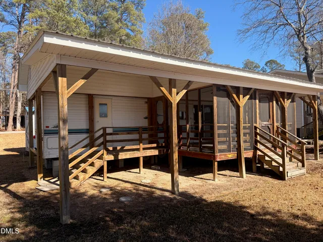 a view of a house with a patio