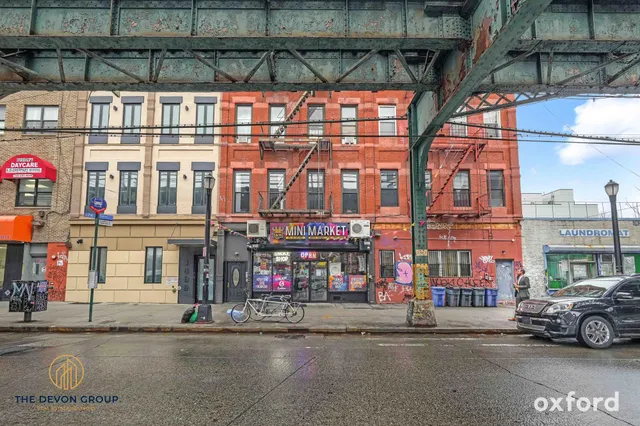 a car parked in front of building