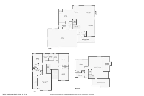 $1,099,000 | 3128 West Hidden Oaks Drive, Franklin, WI 53132