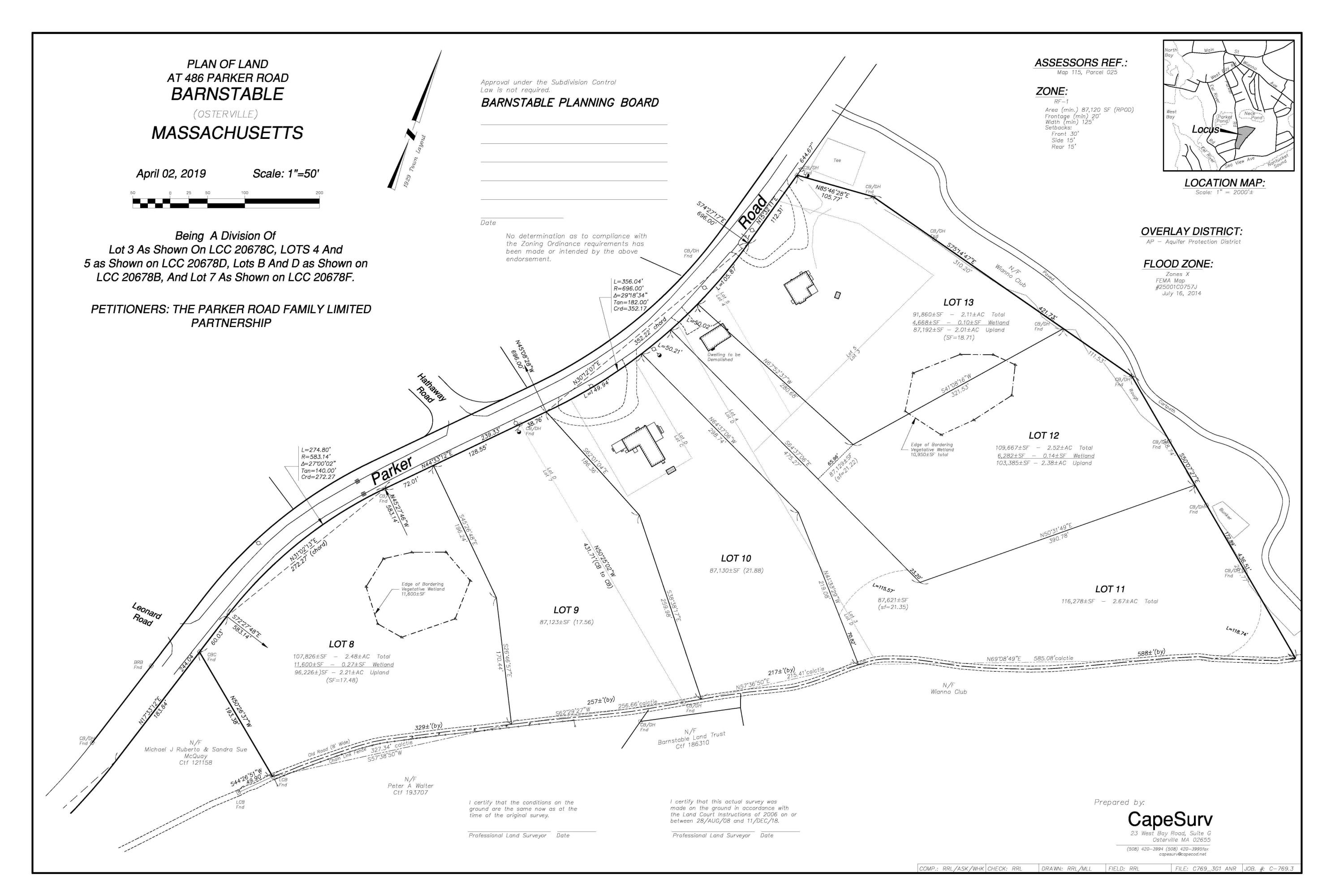 486 Parker Road, Unit LOT 10) Osterville, MA 02655 - Photo 4 of 19 Plan