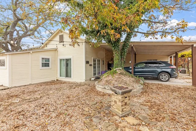 a view of outdoor space with seating area
