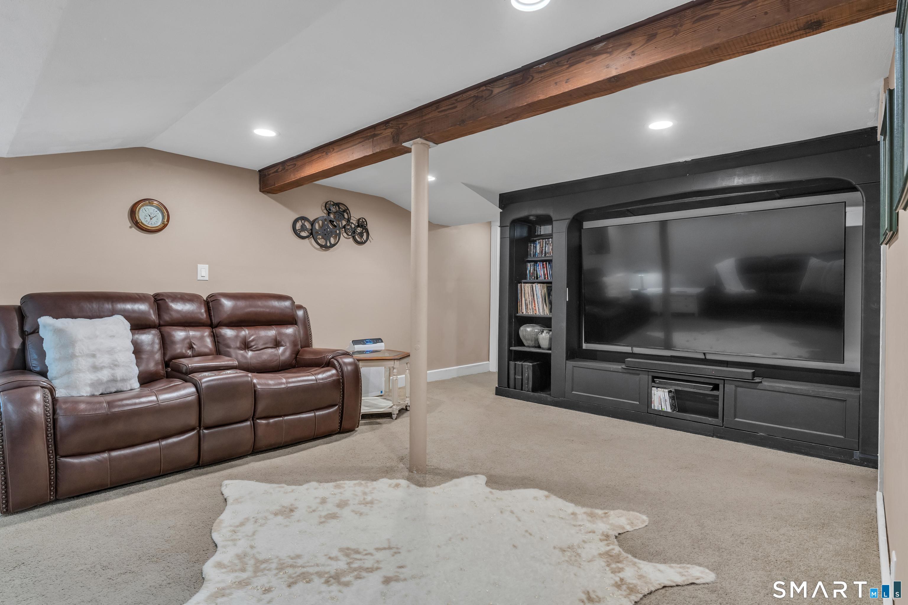 86 East Wharf Road Madison, CT 06443 - Photo 30 of 40 Finished basement - media room!