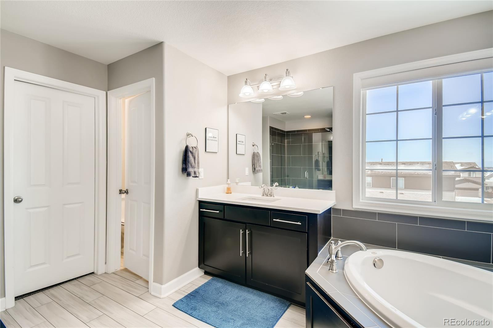 14402 Double Dutch Circle Parker, CO 80134 - Photo 16 of 31 a bathroom with a bathtub and a sink
