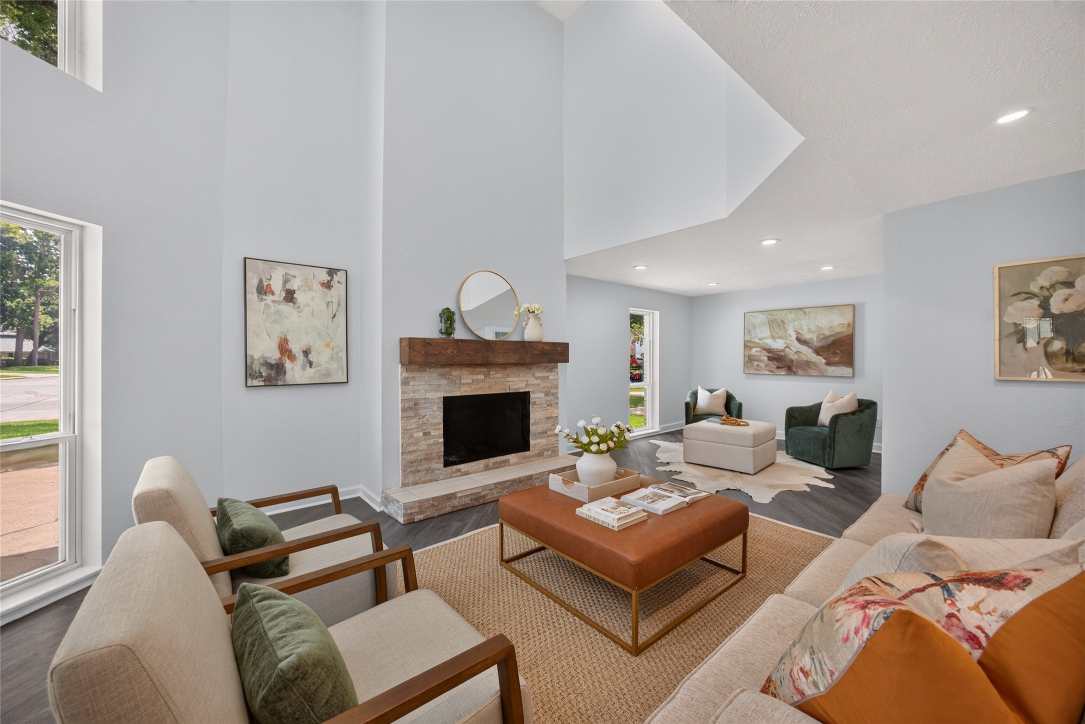 8002 Lichen Lane Spring, TX 77379 - Photo 9 of 50 An oversized living room has plenty of space for relaxing with family or entertaining.