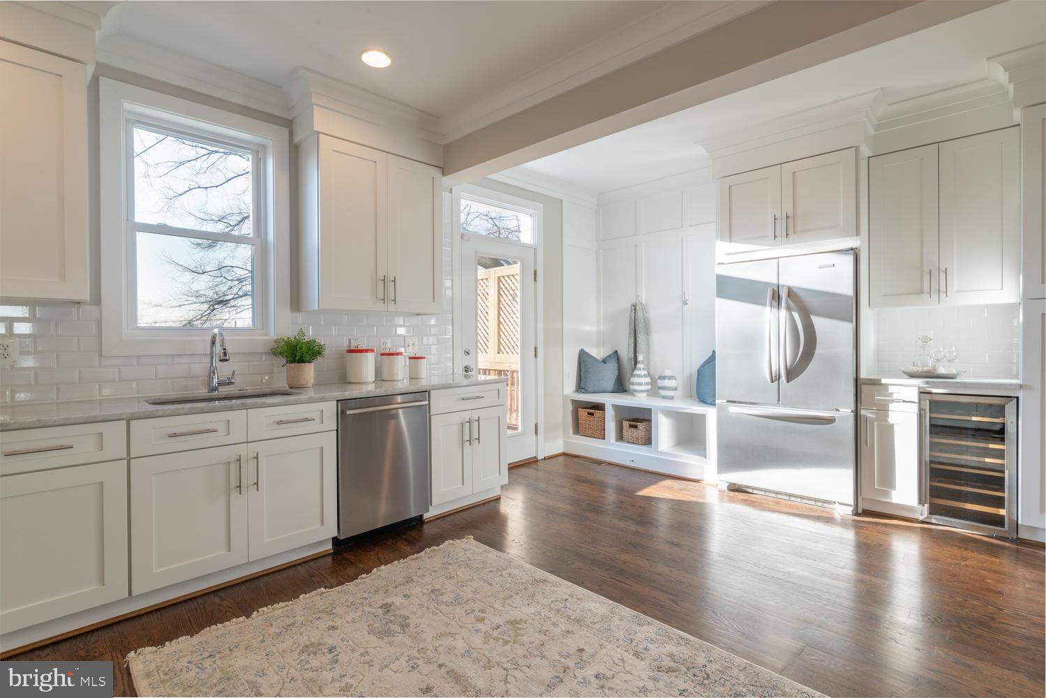 4110 3rd Street Northwest Washington, DC 20011 - Photo 10 of 47 Wine Fridge, Built in Storage & Deck Access